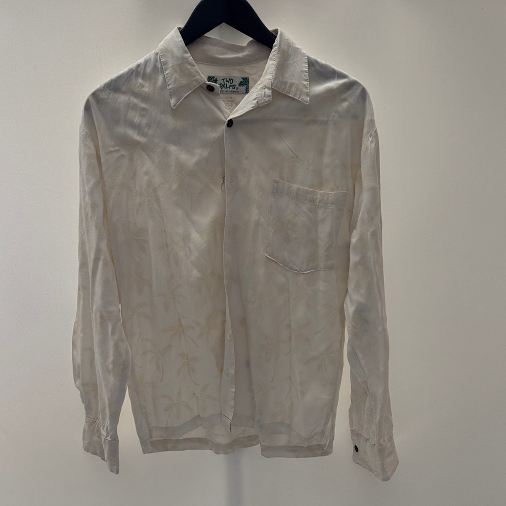 Men's Classic Cream Button-Down Shirt